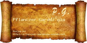 Pflanczer Gardénia névjegykártya